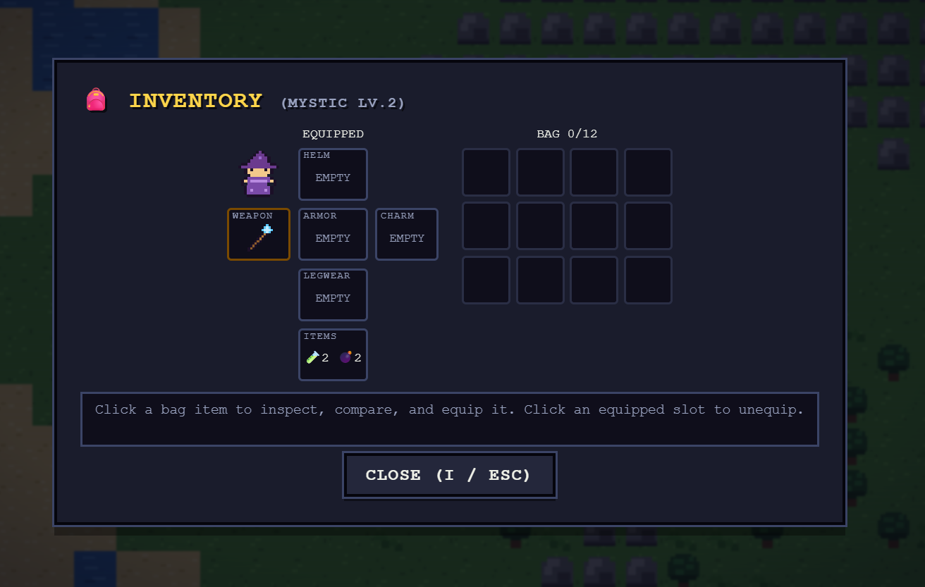 Level up perk selection